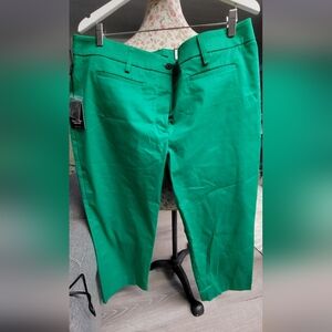 Nwt Simply Vera Vera Wang Capri Pants in Green Size 16